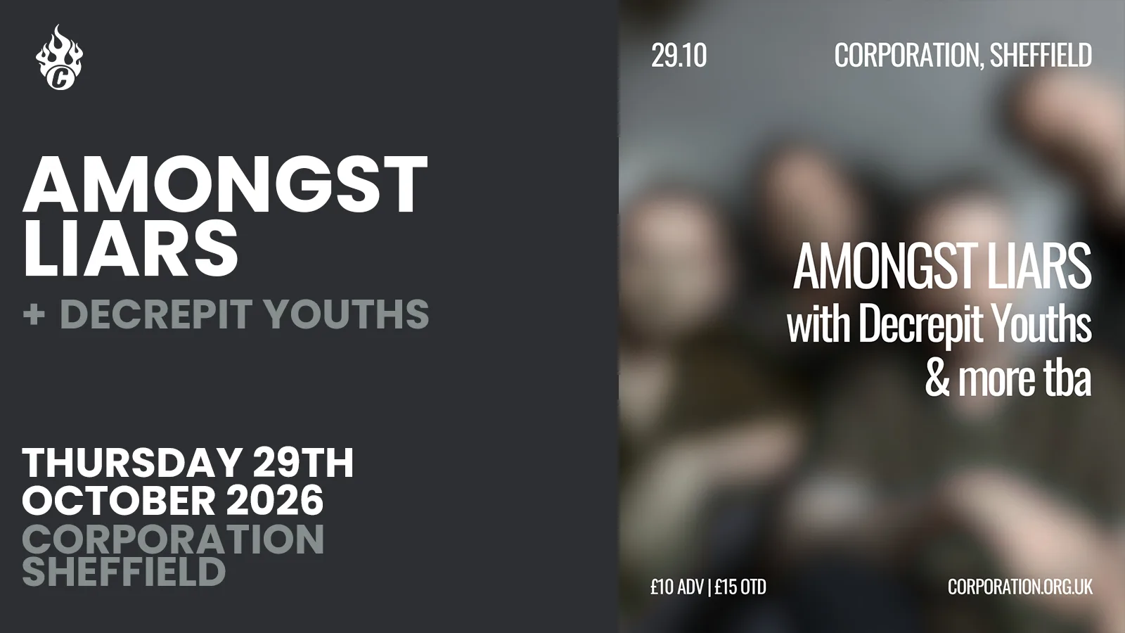 Decrepit Youth & Amongst Liars at Corporation
