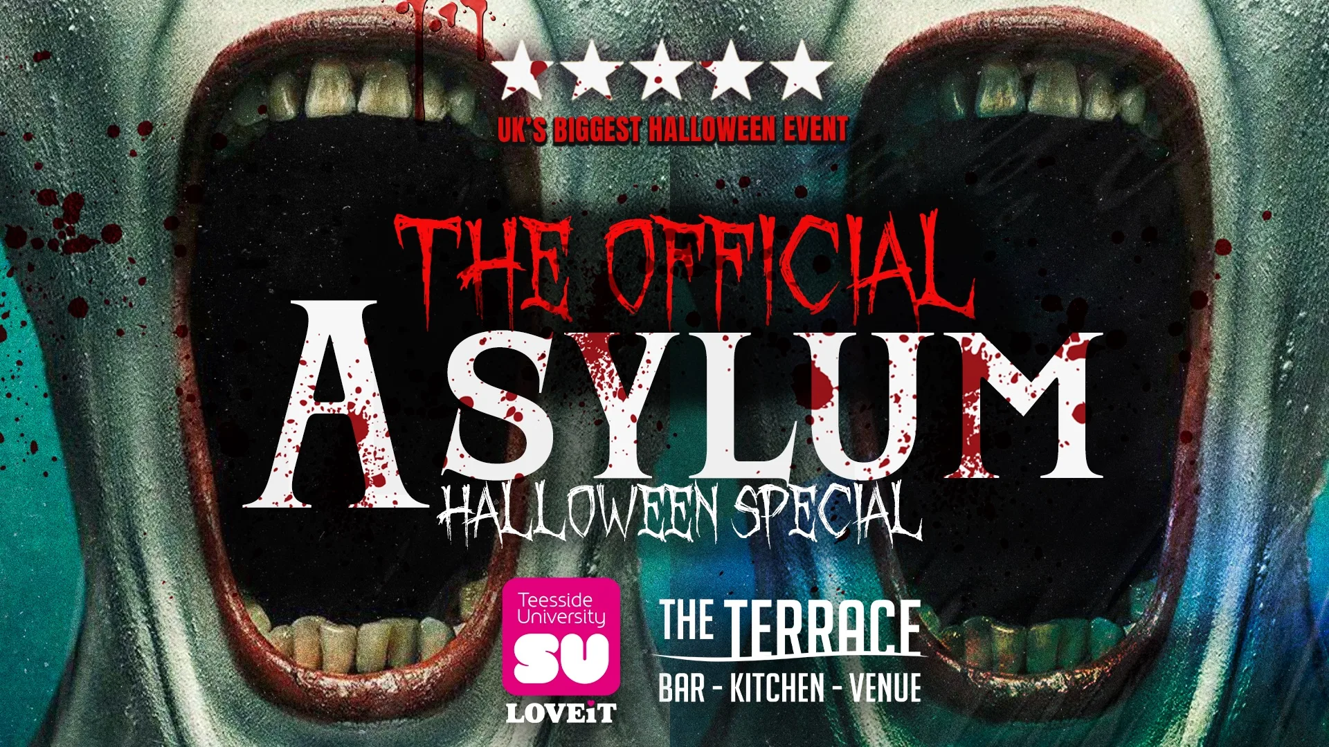 MIDDLESBROUGH HALLOWEEN 🎃 - THE OFFICIAL ASYLUM - Sold out 10 years running! at The Terrace, Teesside University Students' Union