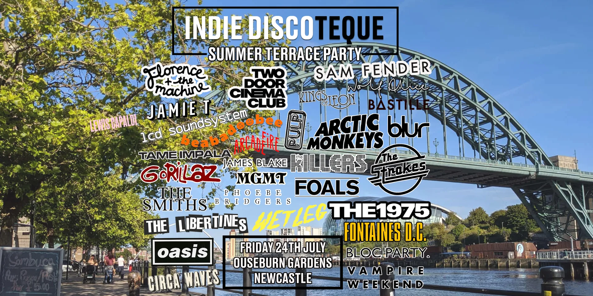 Indie Discoteque Summer Terrace Party (Newcastle) at Ouseburn Garden