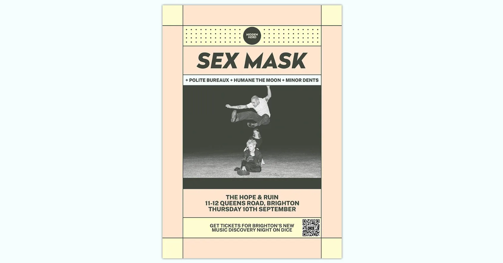 HH Presents: Sex Mask + Polite Bureaux + Humane The Moon + Minor Dents at The Hope and Ruin