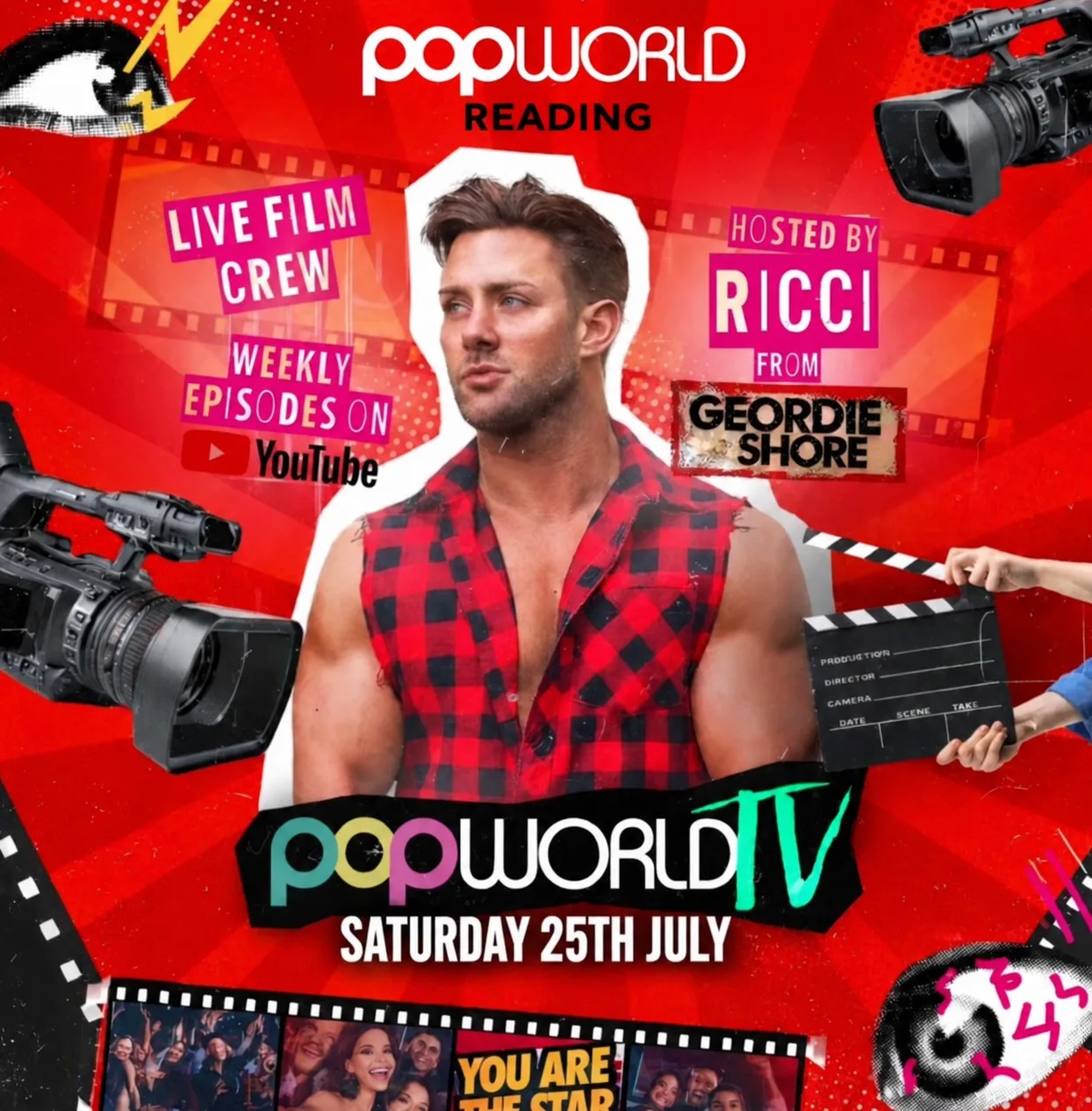 Popworld Tv ft Ricci from Geordie shore at Popworld - Reading