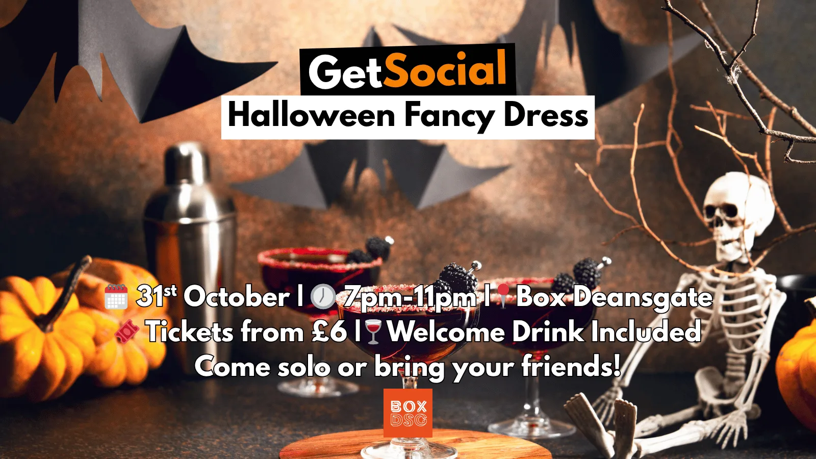 GetSocial Halloween Party | Meet New People & Make Friends (20s–40s) 🎃