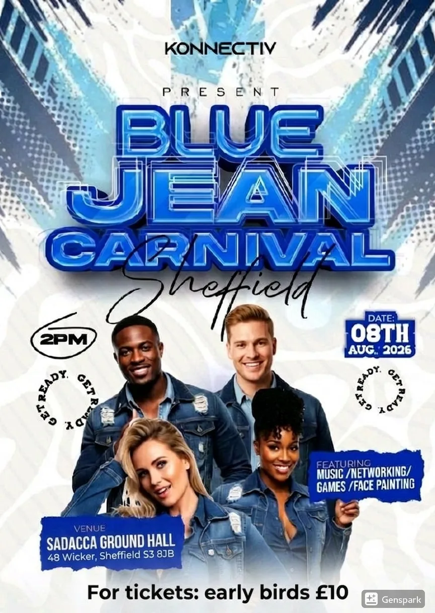 BLUE JEAN CARNIVAL at SADACCA (Sheffield And District African Caribbean Community Association)