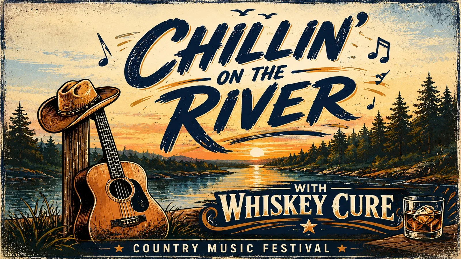 Chillin' on the River with Whiskey Cure at On the River