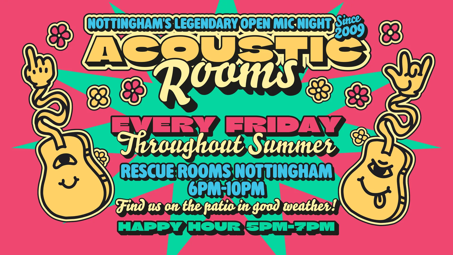 Acoustic Rooms π΄ Nottinghamβs legendary open mic night at Rescue Rooms