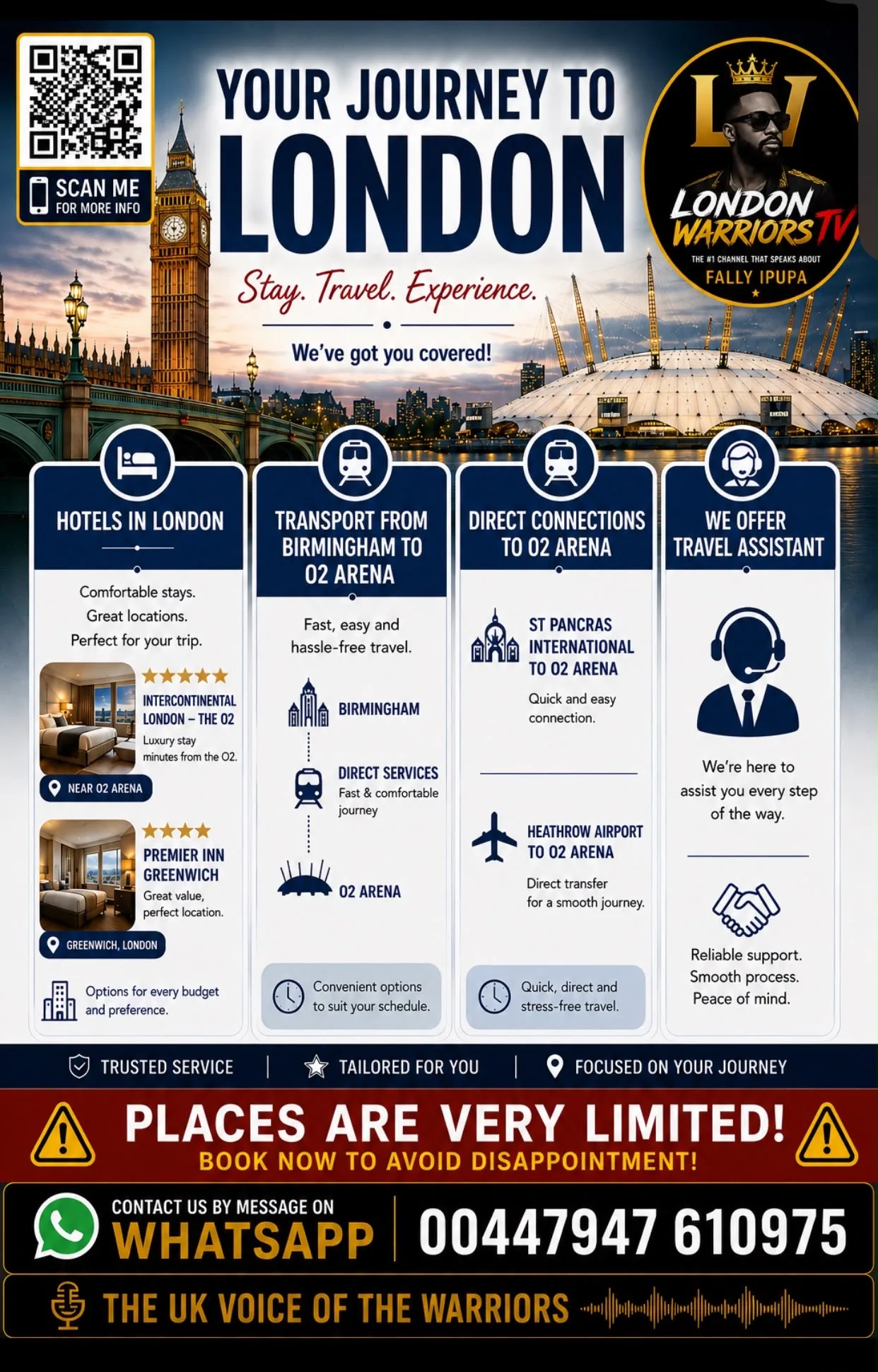 The London Warriors VIP Experience