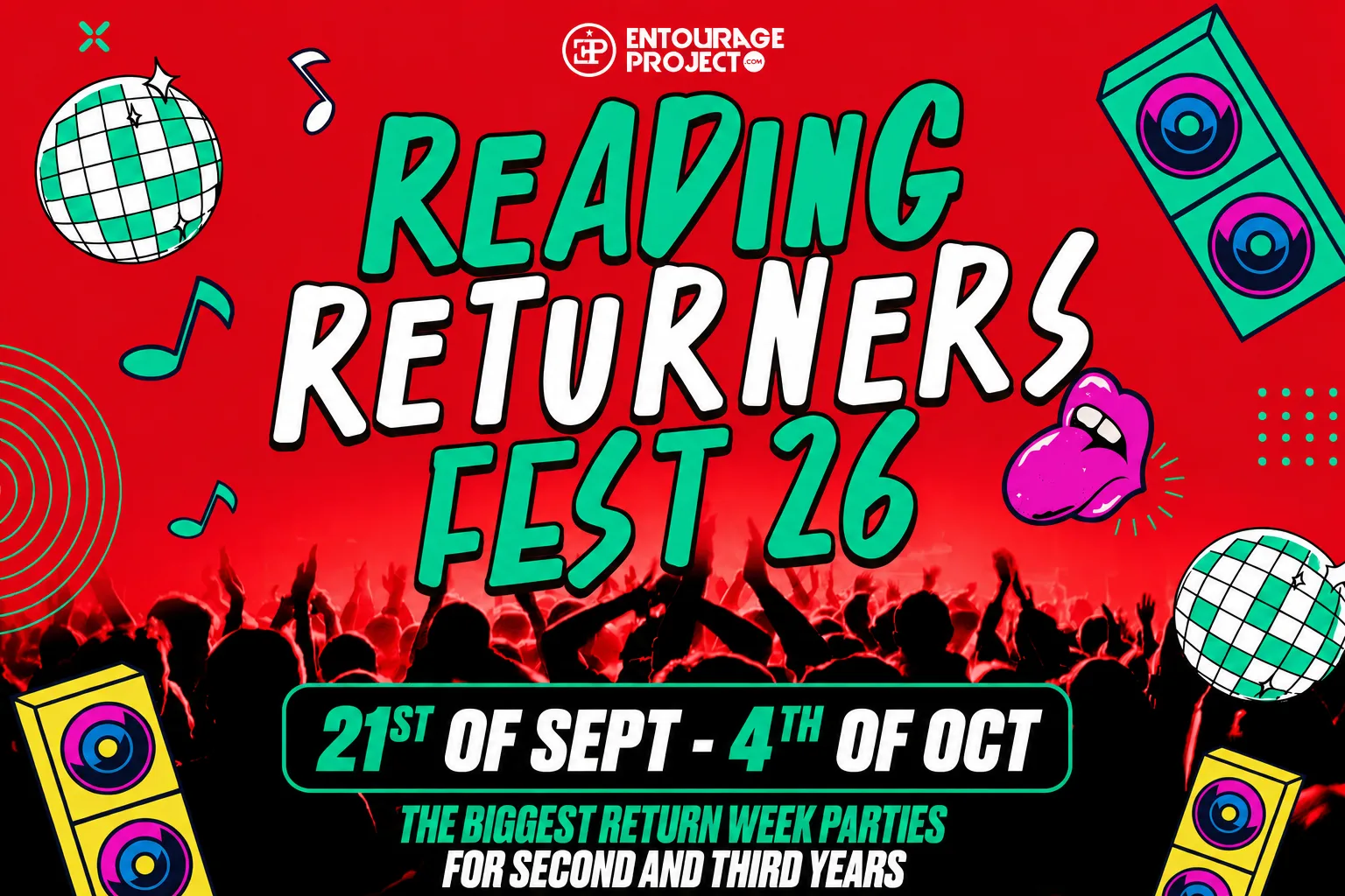 READING RETURNERS FEST 2026 - ON SALE NOW 🚀 at Lola Lo, Reading Student's Union, Gun Street Garden, Popworld, Sub89 & Purple Turtle