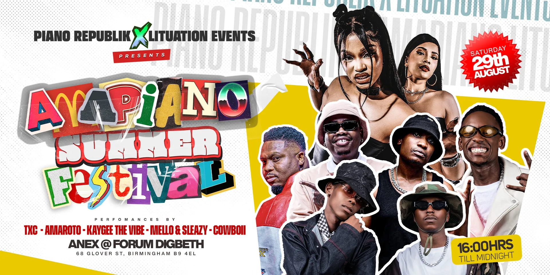 AMAPIANO SUMMER FESTIVAL at Forum Digbeth