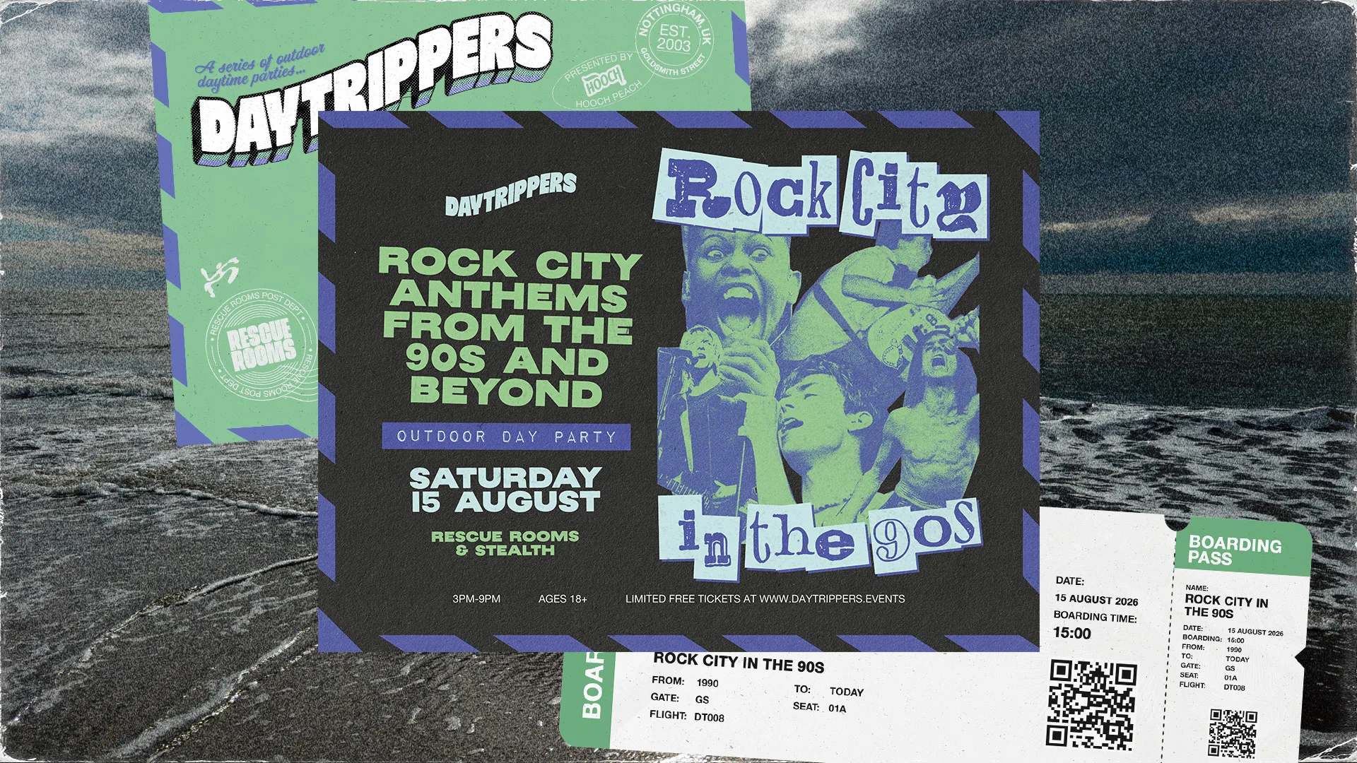 Daytrippers: ROCK CITY IN THE 90s — Outdoor Day Party! at Rescue Rooms