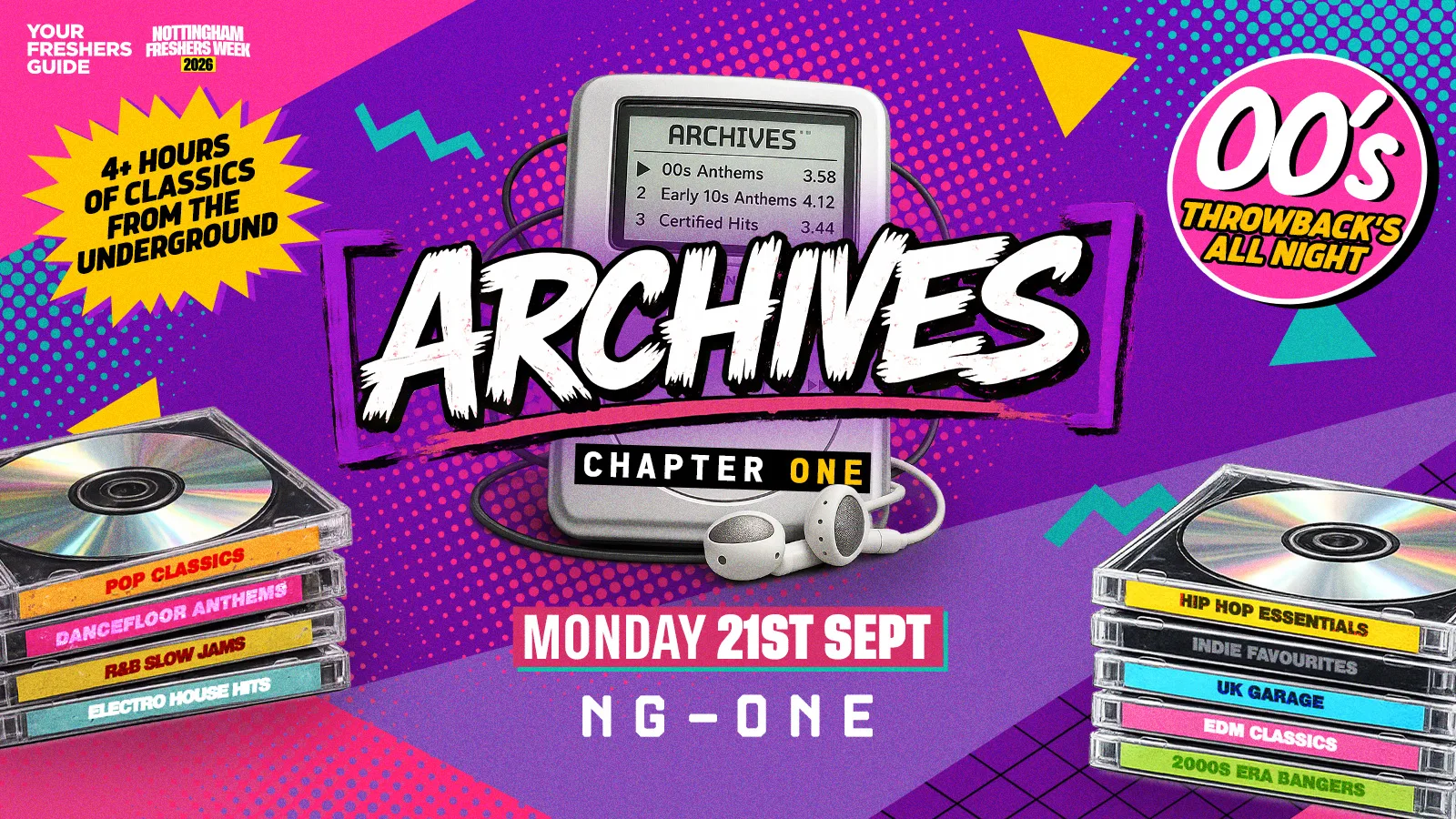 ARCHIVES - The UK's Newest Throwback Party - Nottingham Freshers 2026