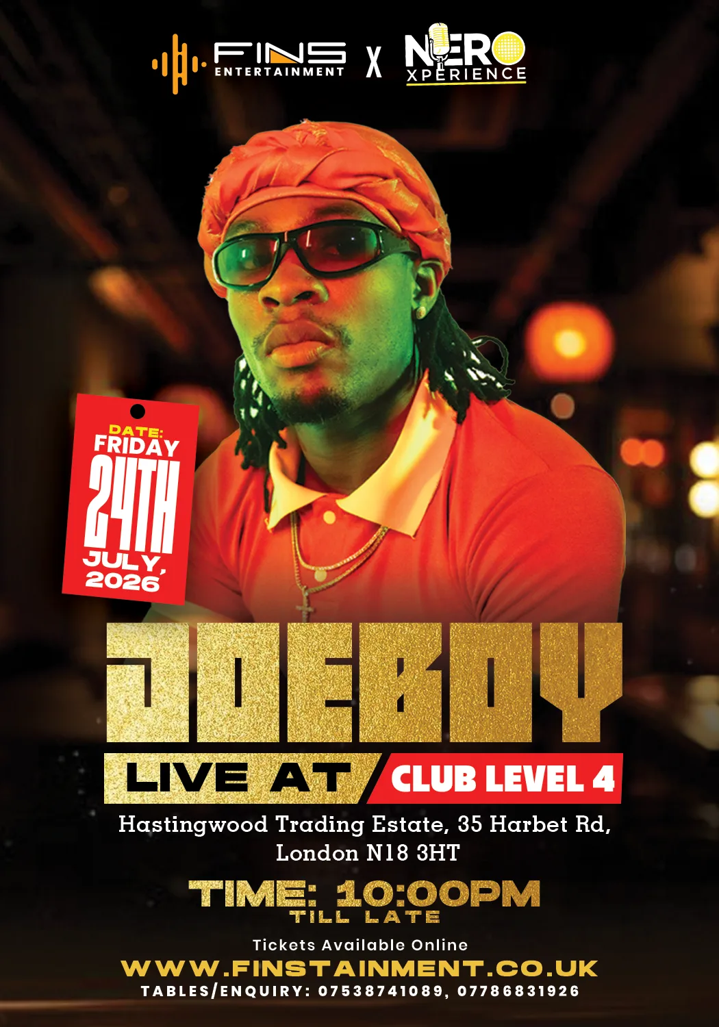 Joeboy live in London