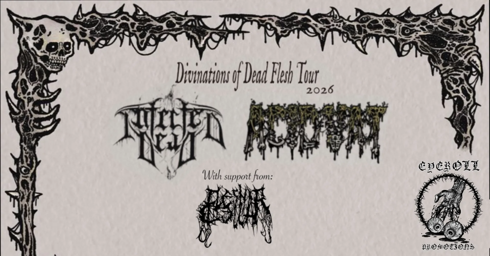 Eyeroll Promotions presents: Acid Vat & Infected Dead with support from Flesh Cellar