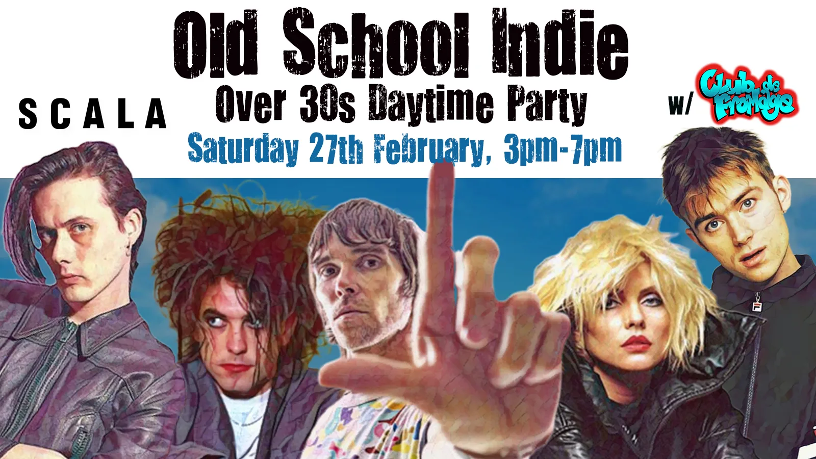 LONDON Old School Indie - Over 30s Daytime Party (w/Club de Fromage) - 27 February, 3pm-7pm