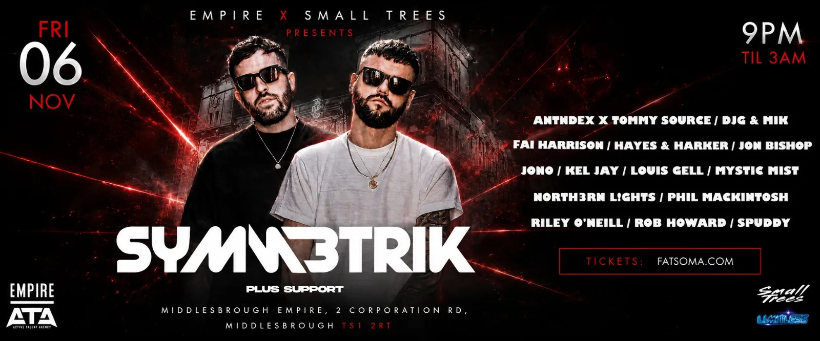 Small Trees & Empire present SYMMETRIK at THE EMPIRE
