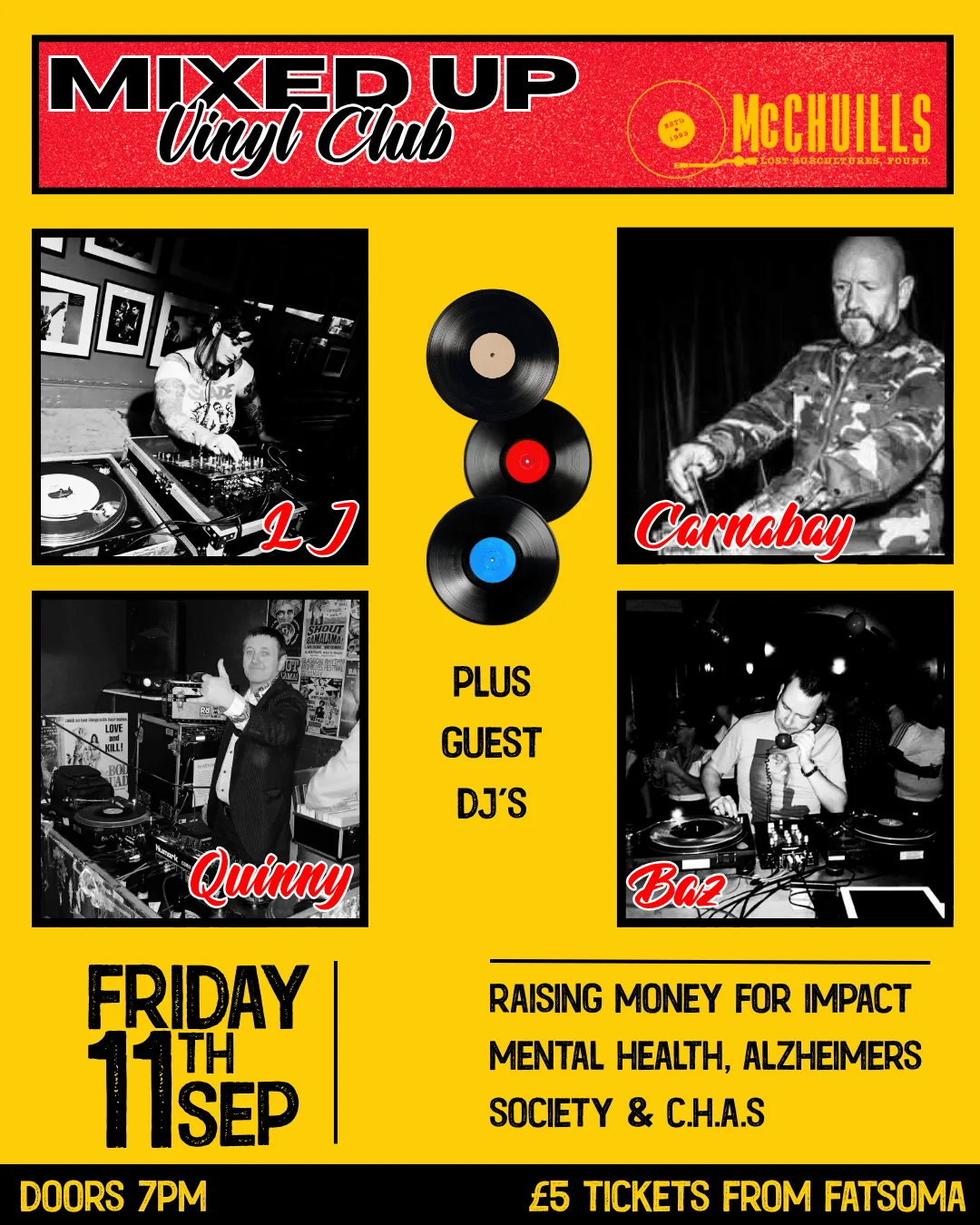Mixed Up Vinyl Club at McChuills Music Bar & Venue