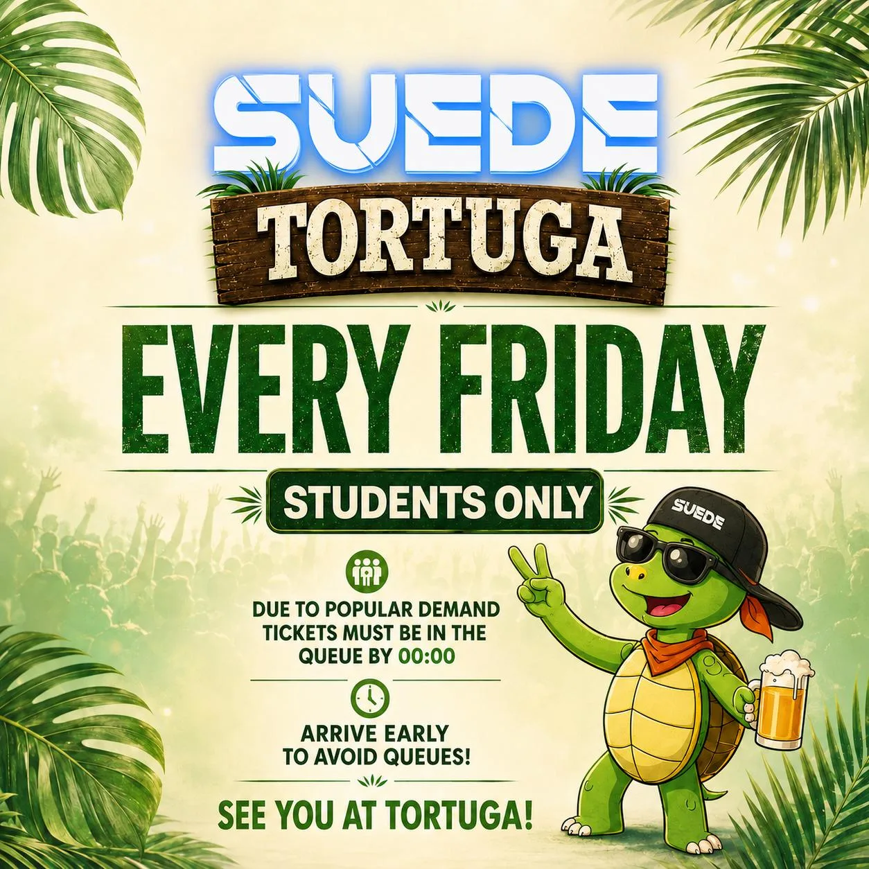 TORTUGA: CHEESE // CHARTS // THROWBACKS at Suede