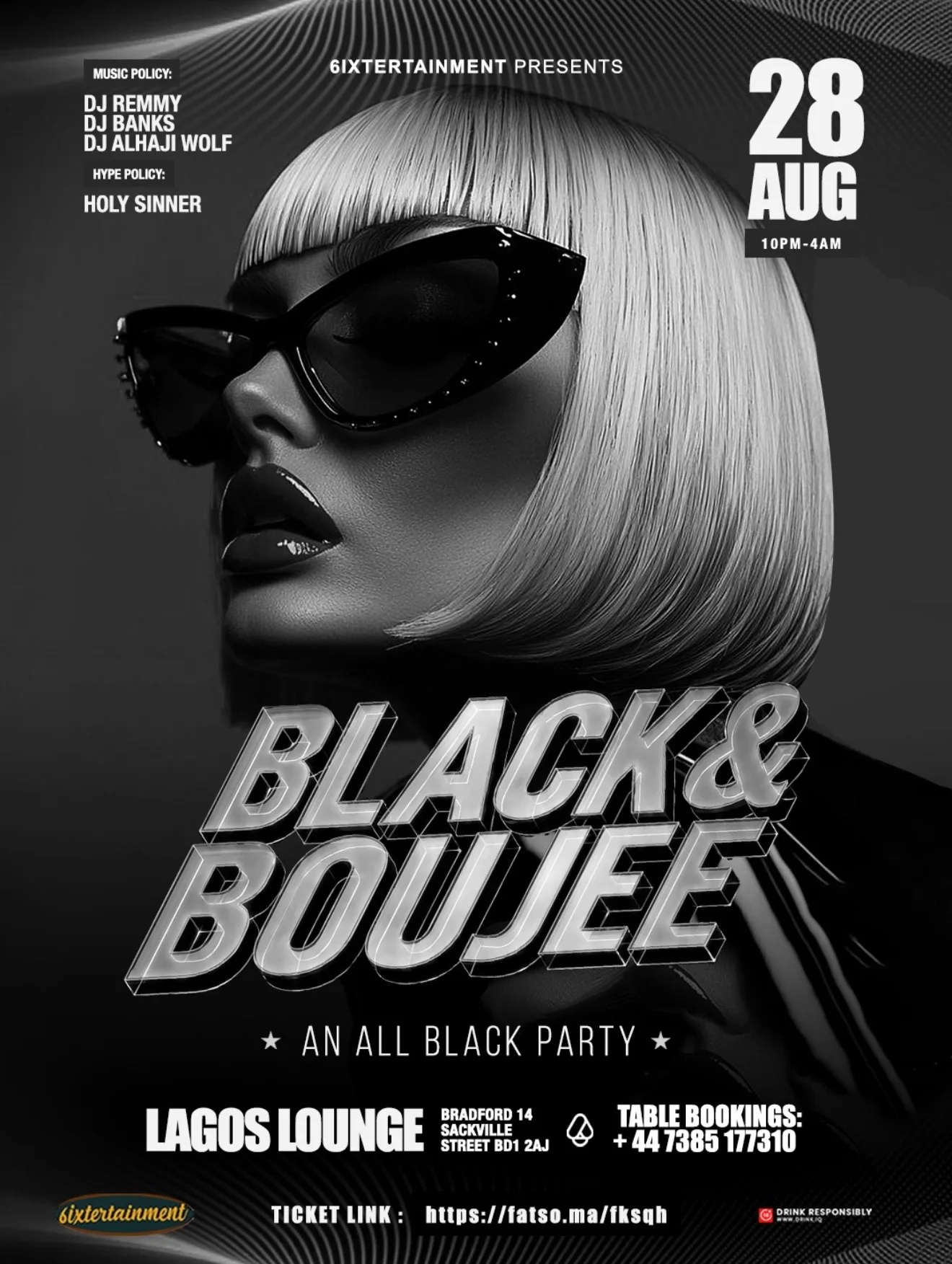 Black & Boujee 2.0 at Lagos Lounge Bradford