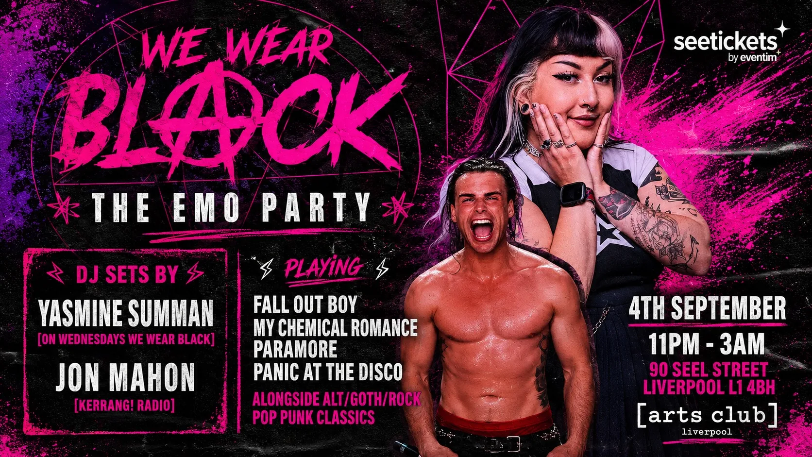 WE WEAR BLACK: THE EMO CLUB NIGHT at Arts Club