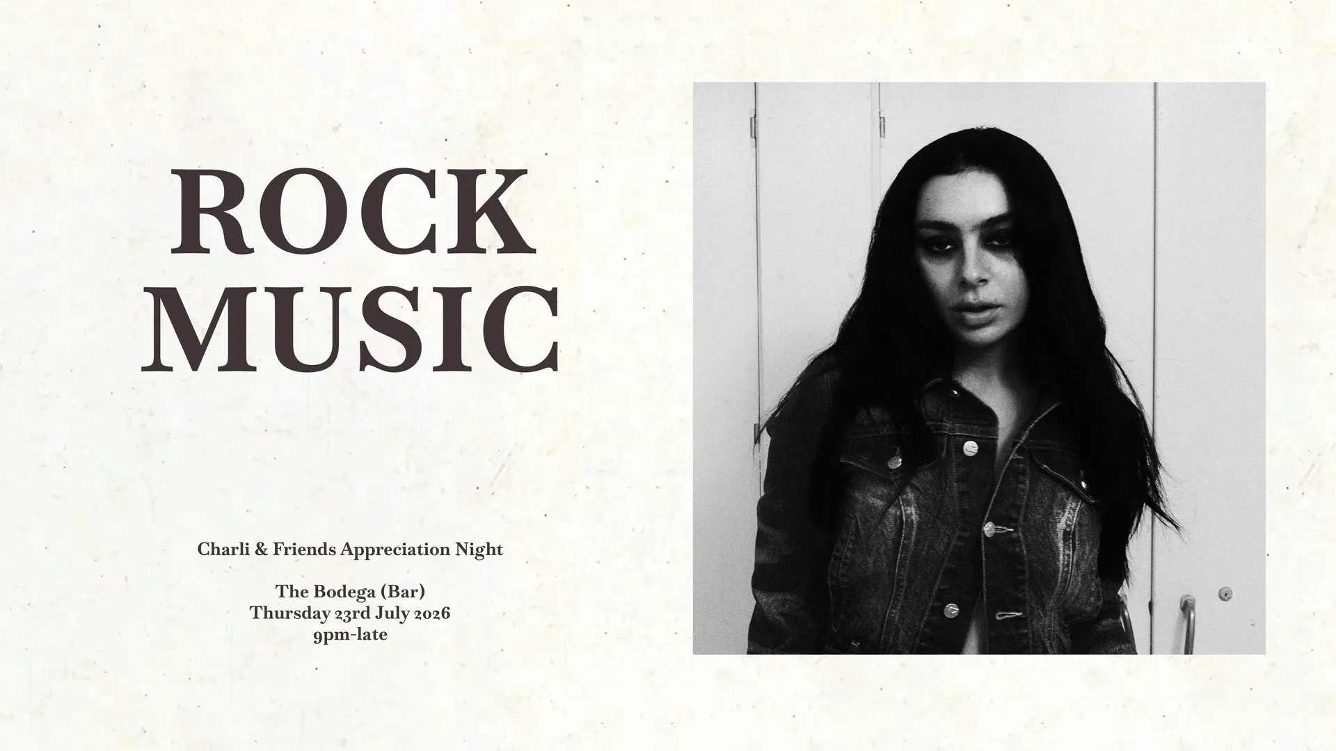 Rock Music: Charli & Friends Appreciation Night (Bodega Bar) at The Bodega Nottingham