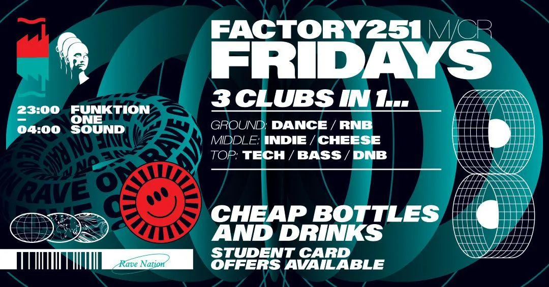 FACTORY 251 FRIDAYS - SALFORD FRESHERS WARM UP at FAC251 - Factory Manchester