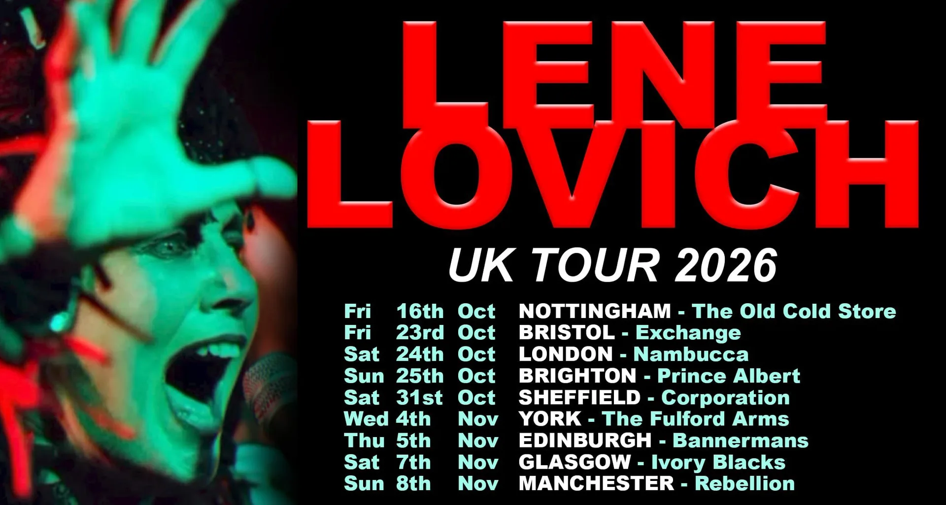 LENE LOVICH UK 2026 TOUR - BRIGHTON at The Prince Albert