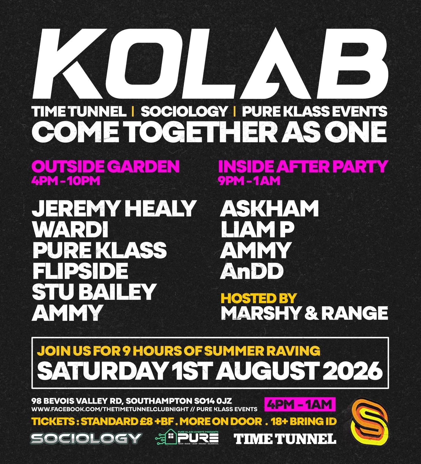 KOLAB GARDEN PARTY @ SOBAR SOUTHAMPTON at Sobar Southampton