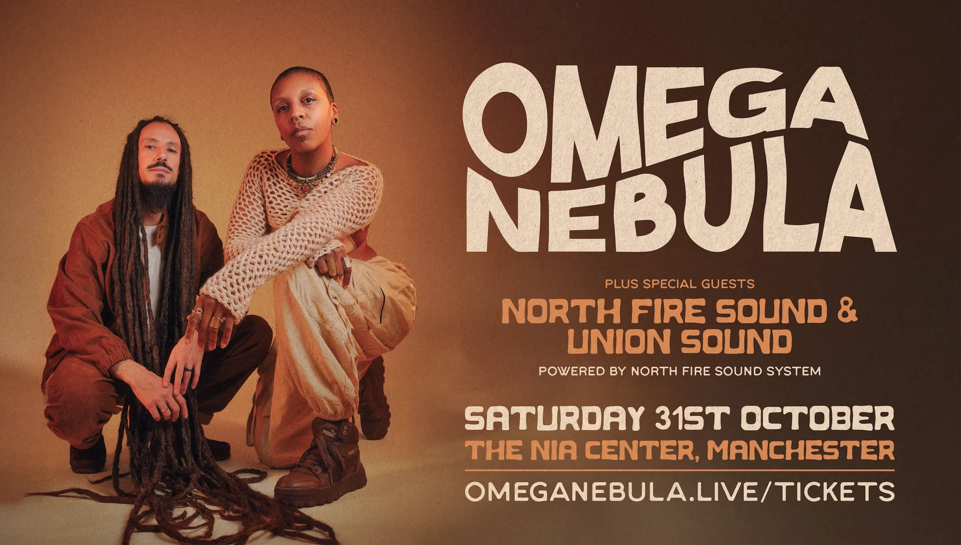 OMEGA NEBULA Live @ The Nia Centre, Manchester 31/10/26 at Niamos Radical Arts & Centre