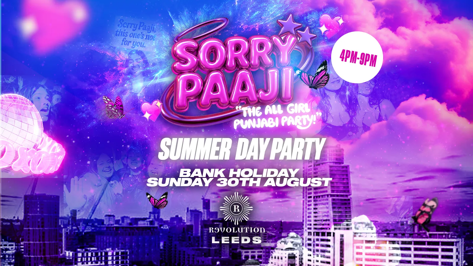 Sorry Paaji - Summer Day Party - Revolution at Revolution Revolution Leeds - Call Lane
