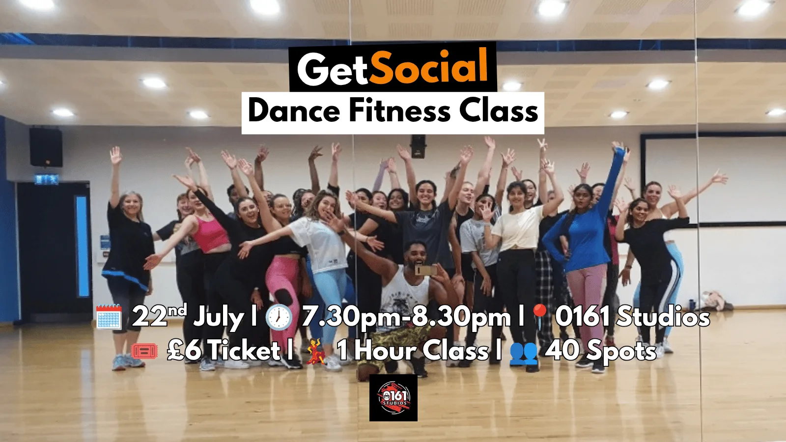 GetSocial Dance Fitness Class | Meet New People & Make Friends (20s–40s) 💃 at 0161 Studios