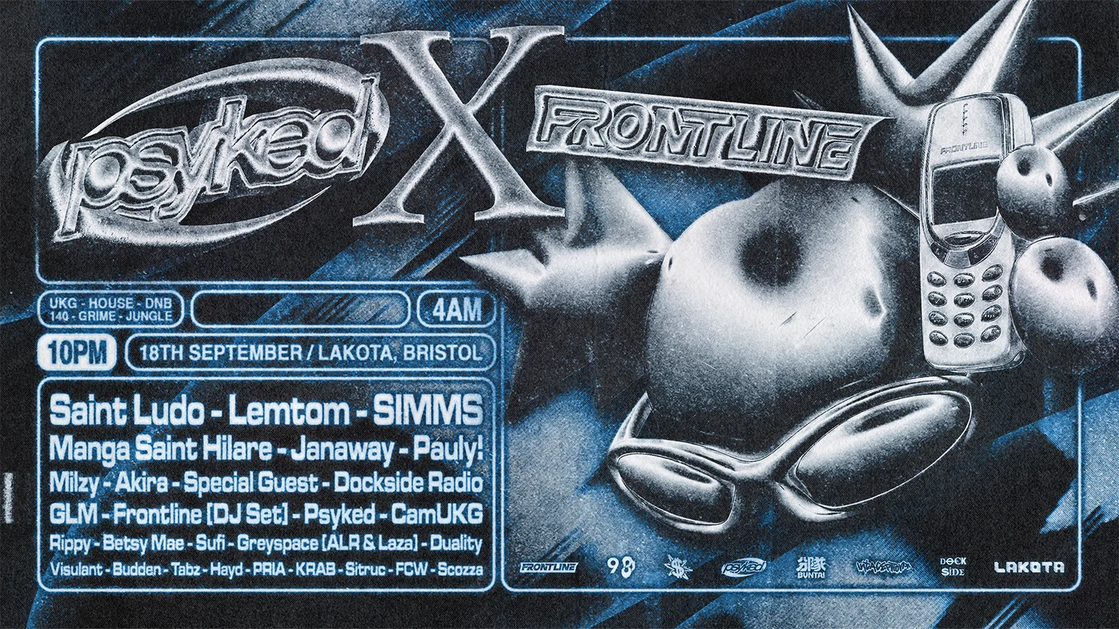 Psyked x Frontline (Saint Ludo, Lemtom, SIMMS + MANY MORE)