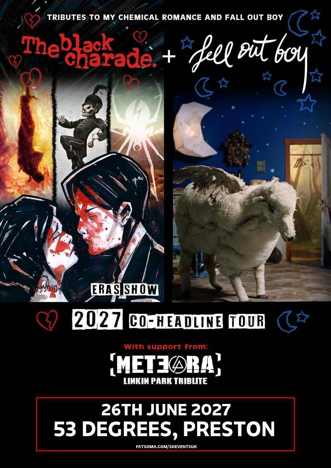 The Black Charade, Fell Out Boy & Meteora // 53 Degrees, Preston
