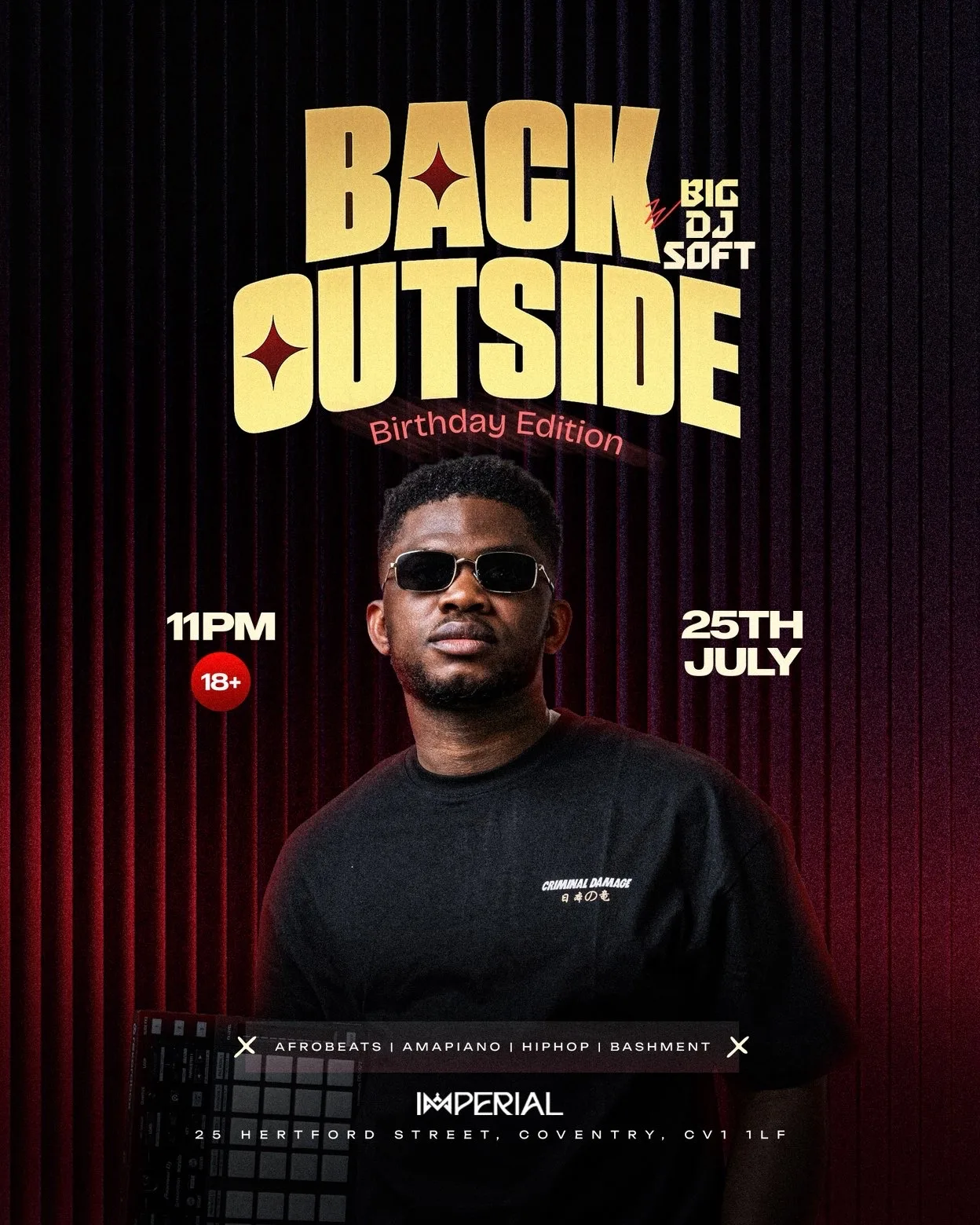 BACK OUTSIDE WITH BIG DJ SOFT at IMPERIAL