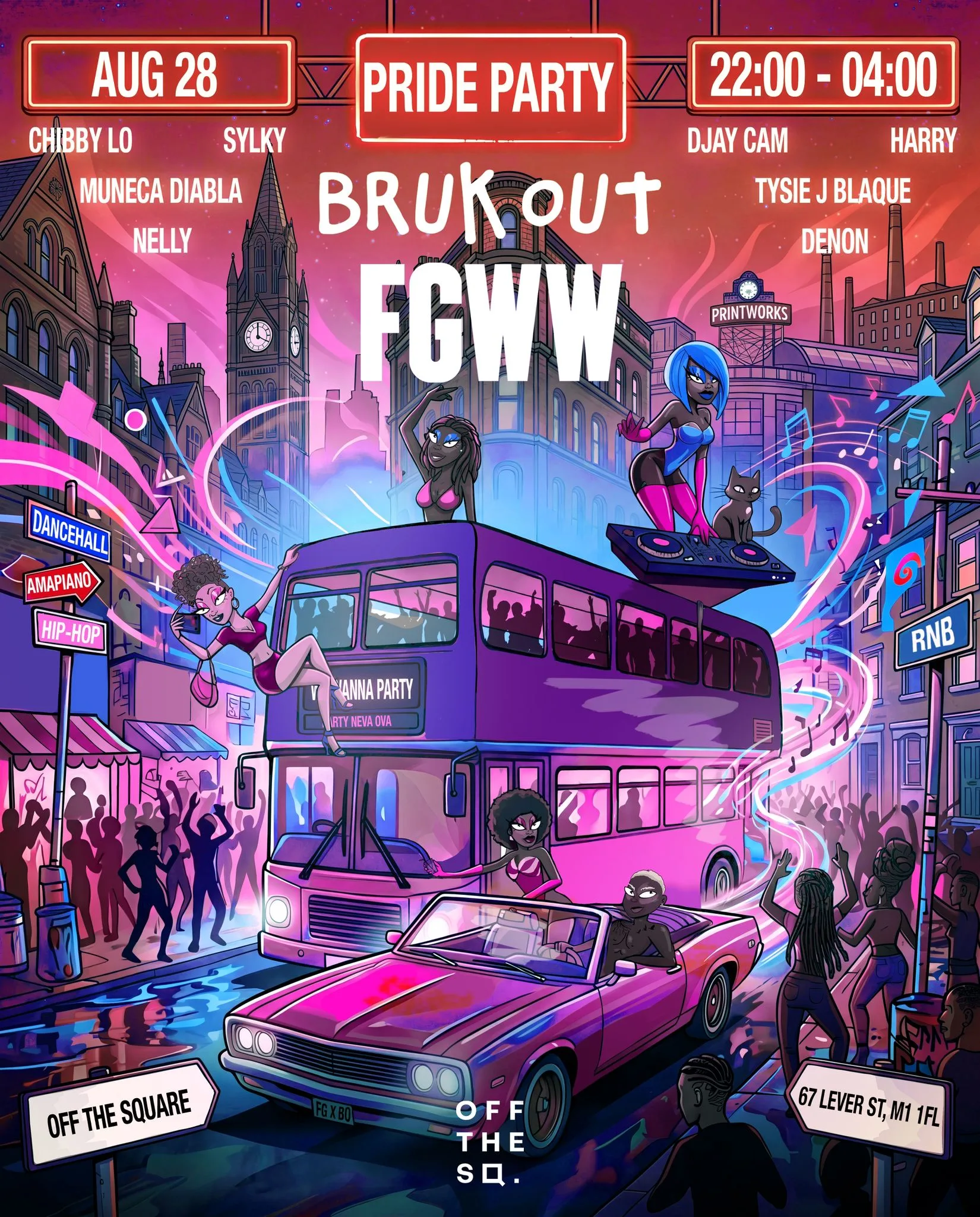 BRUK OUT x FLY GIRLS$ Pride Warm-Up Party