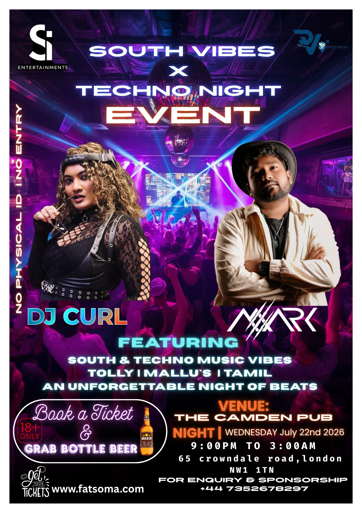 South Vibes X Techno Night at The Camden