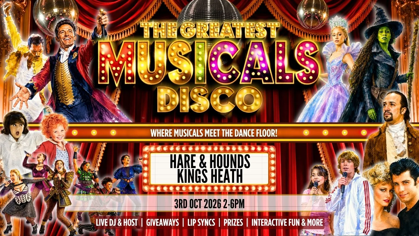 The Greatest MUSICALS Daytime Disco - Kings Heath