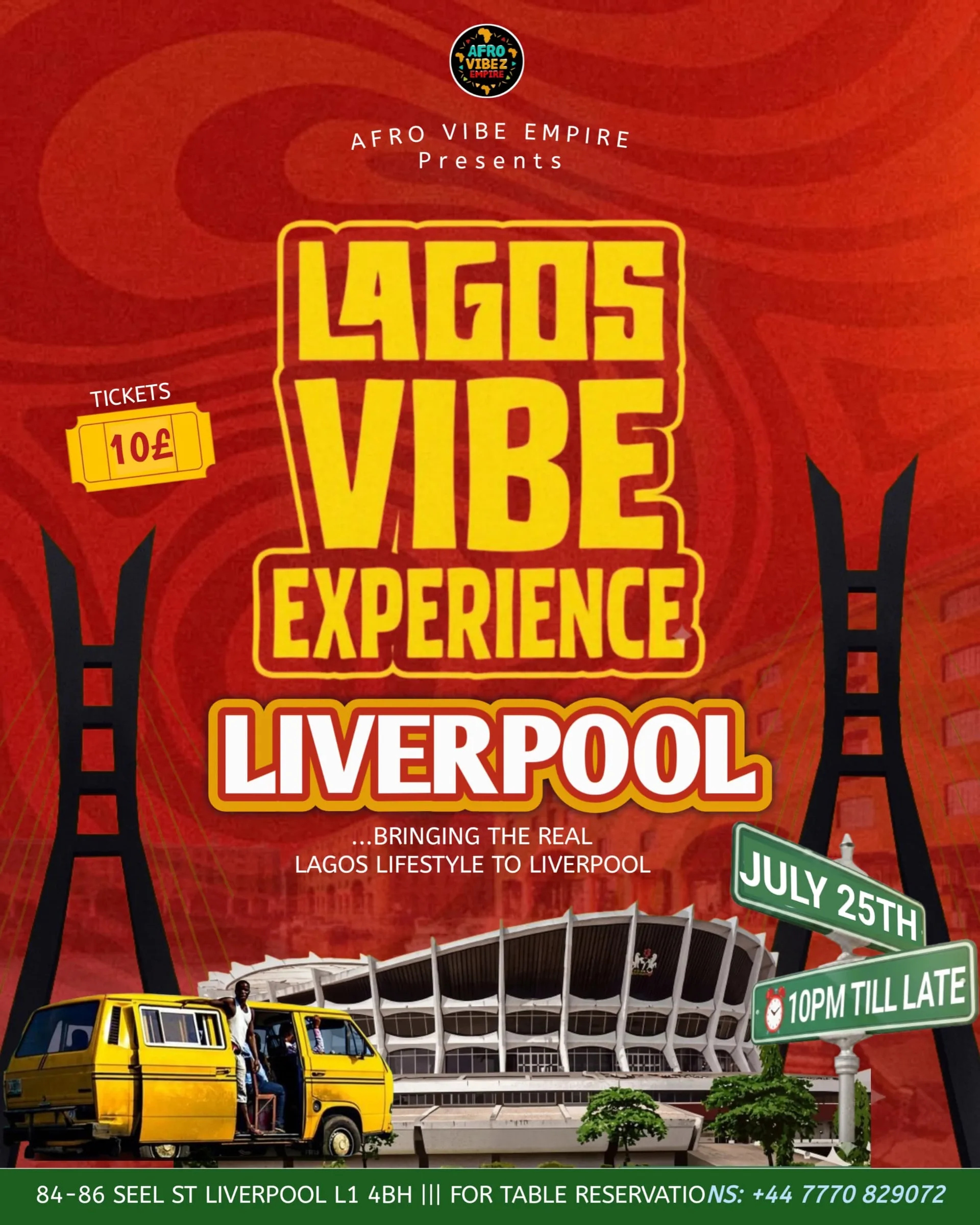 Lagos vibe experience Liverpool at Lost in Seel Street
