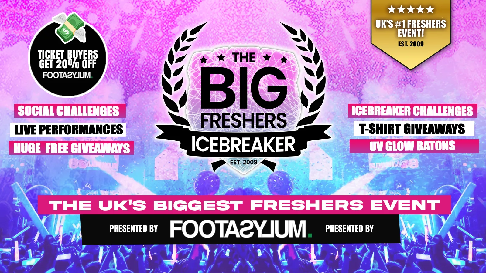 Oxford's Big Freshers Icebreaker - Presented by FOOTASYLUM - UK Largest Freshers Events - Sold Out 10 Years Running 🏆 at Plush Oxford