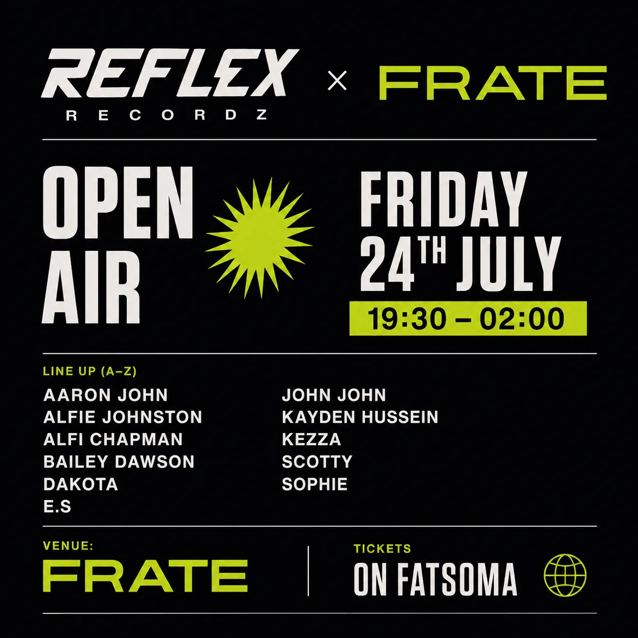 Reflex-open air party at Frate