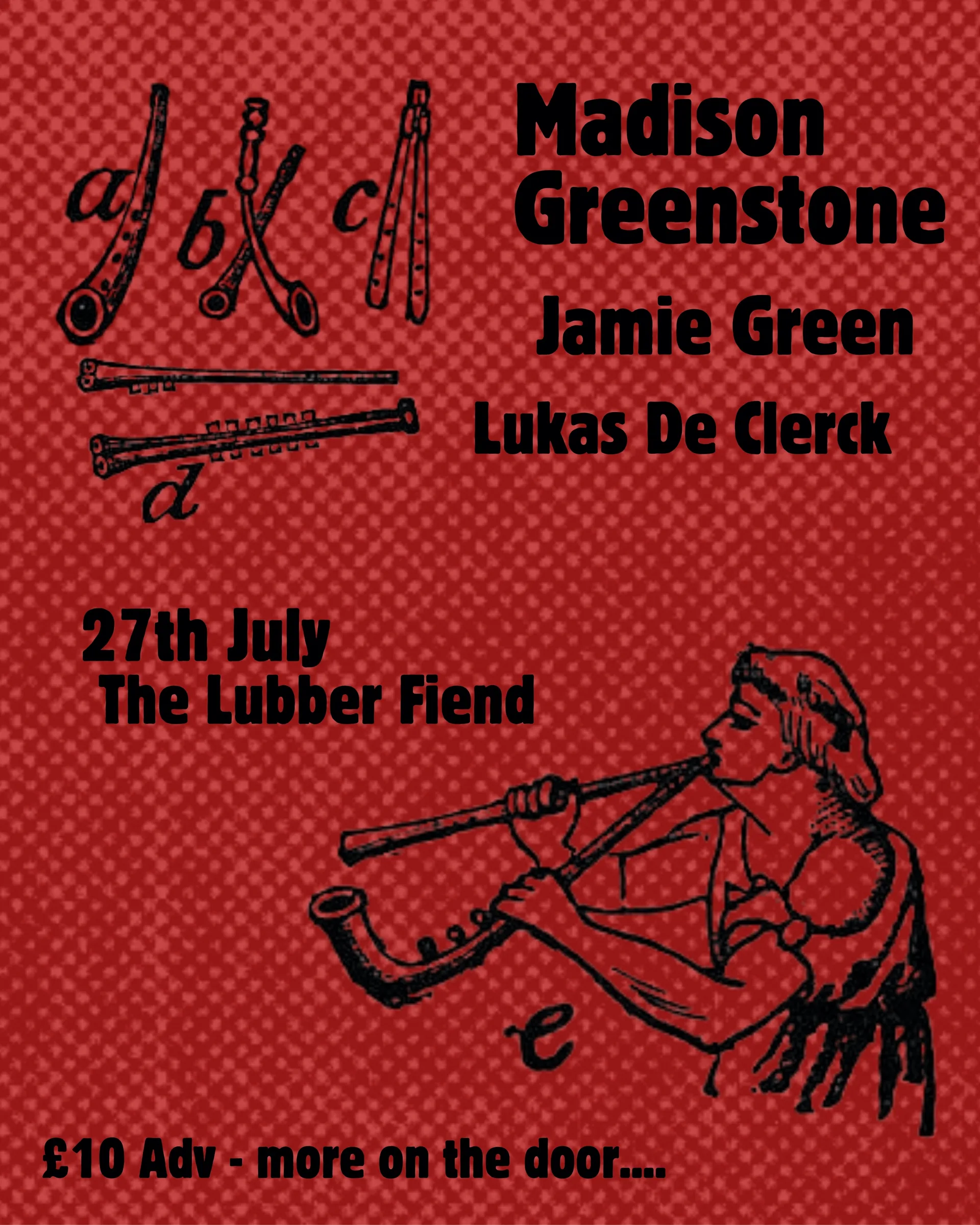 Madison Greenstone, Jamie Green and Lukas De Clerck at The Lubber Fiend