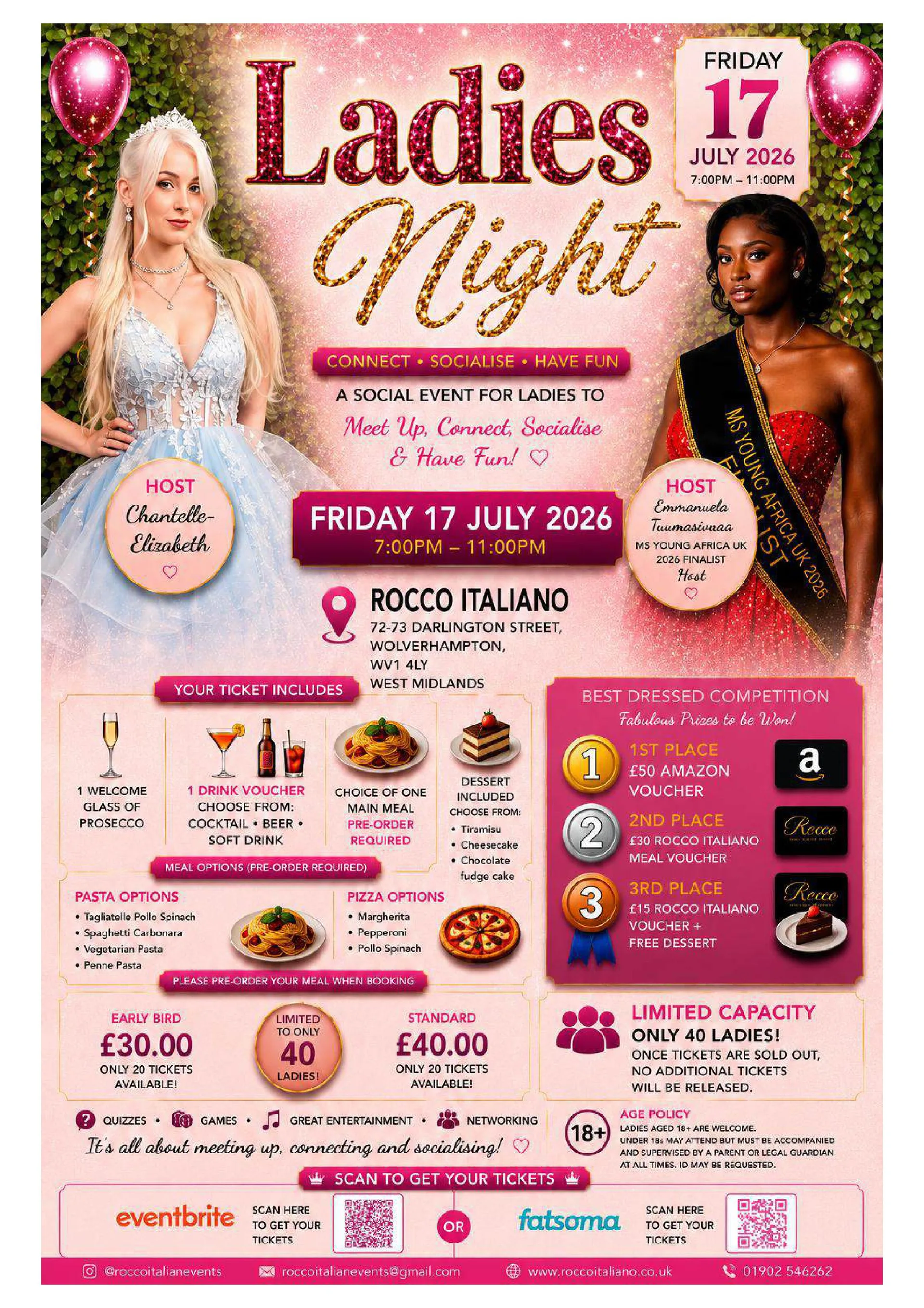Ladies Night at Rocco Italiano ✨🥂