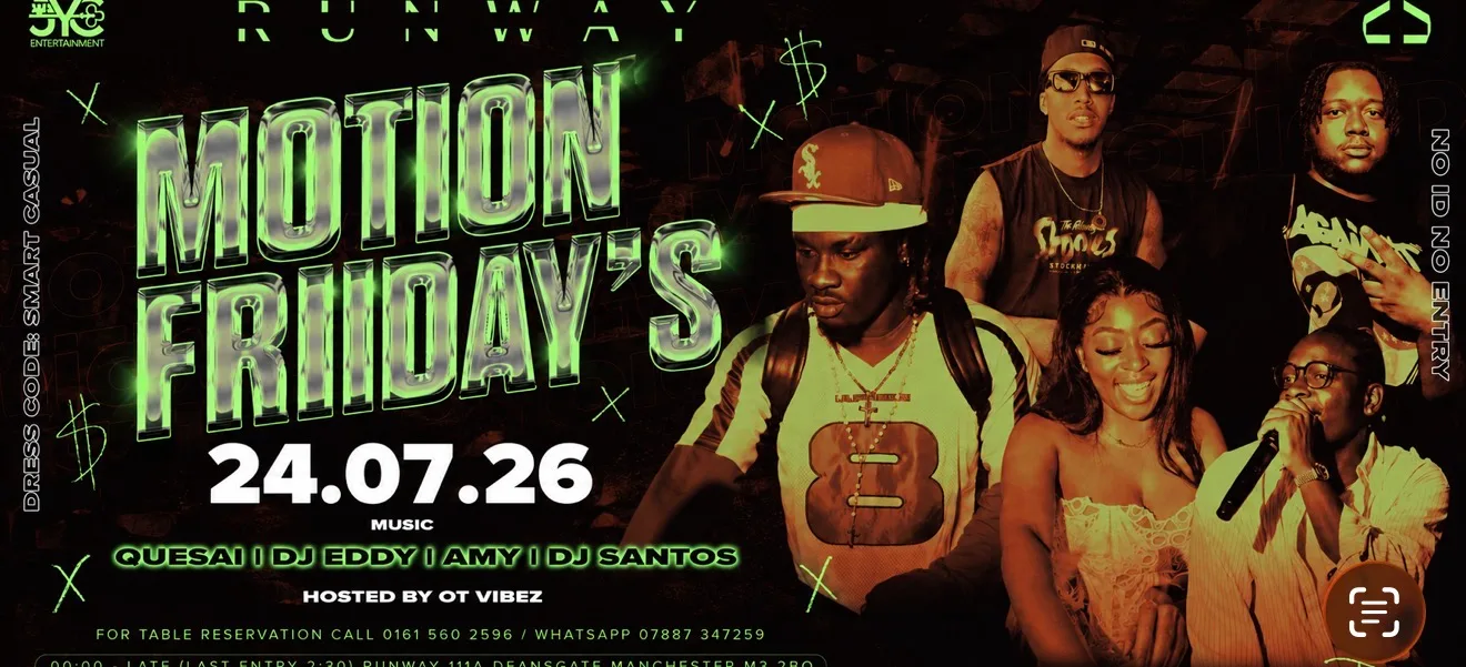 MOTION FRIDAYS at Runway Nightclub