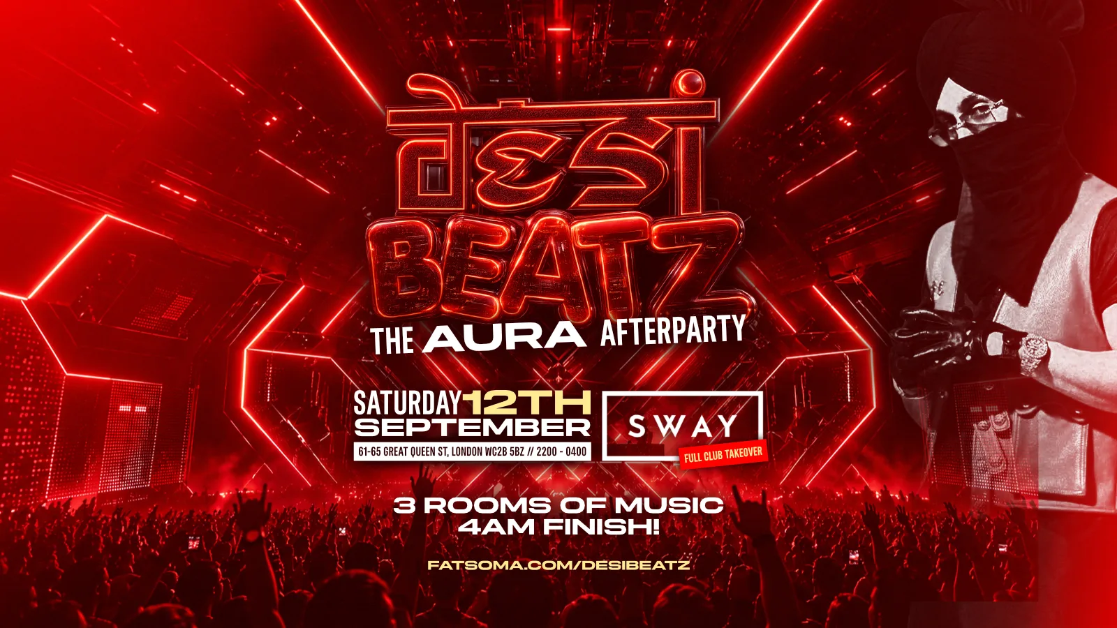 DESI BEATZ : THE AURA AFTERPARTY! | 12.09.26 | SWAY BAR