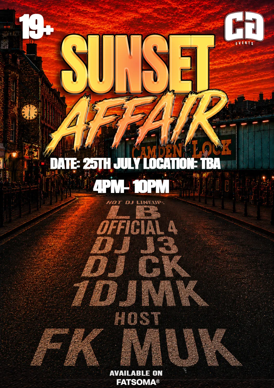 Sunset Affair at Camden Lock Bridge