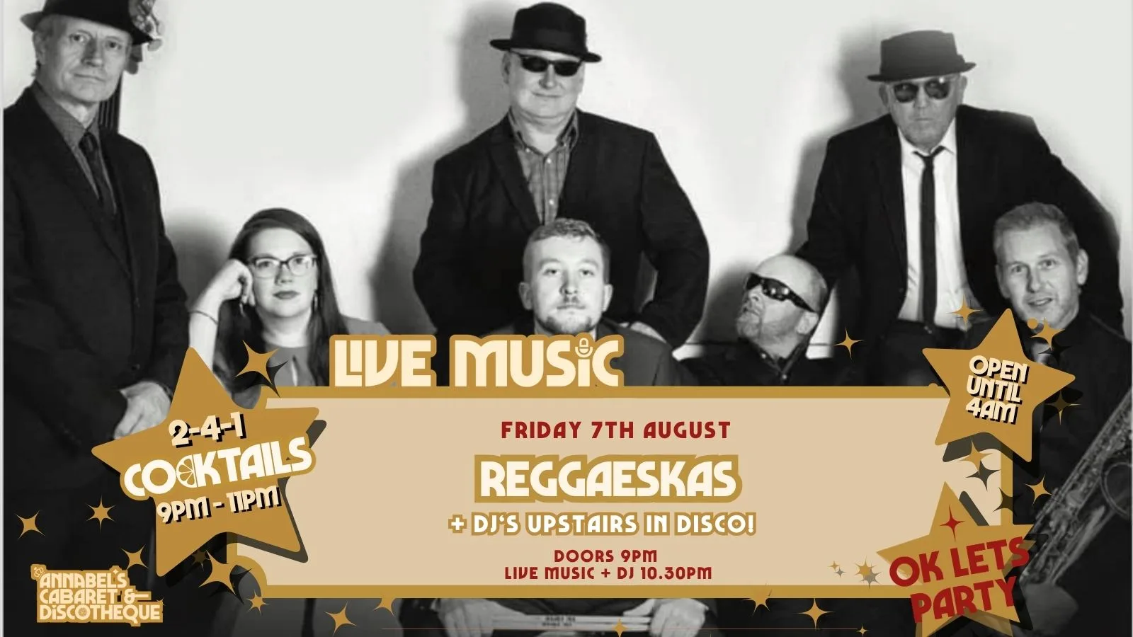 Live Music: REGGAESKAS // Annabel’s Cabaret & Discotheque at Annabel's Cabaret and Discotheque