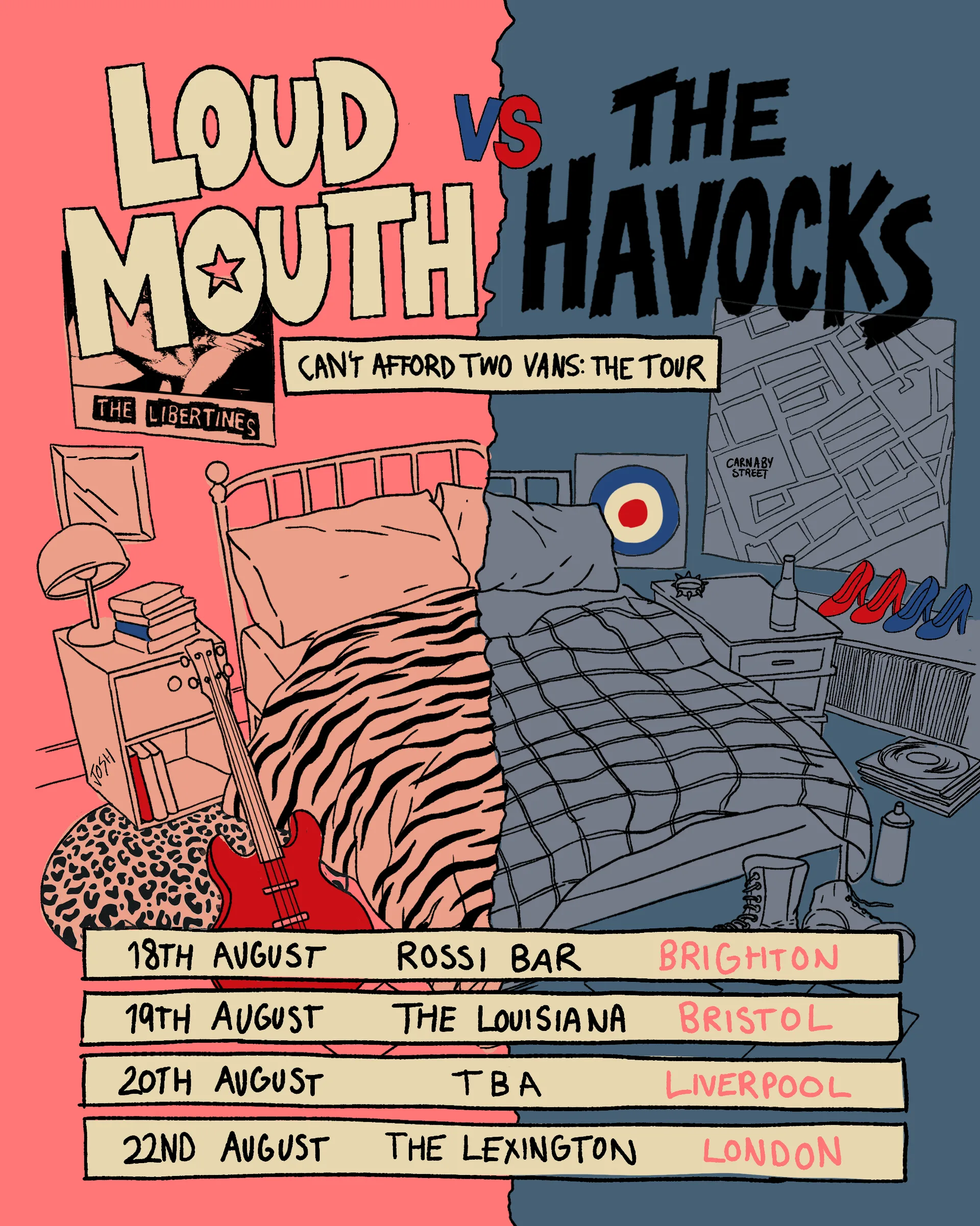 Loud Mouth VS The Havocks, Liverpool. at Heebie Jeebies
