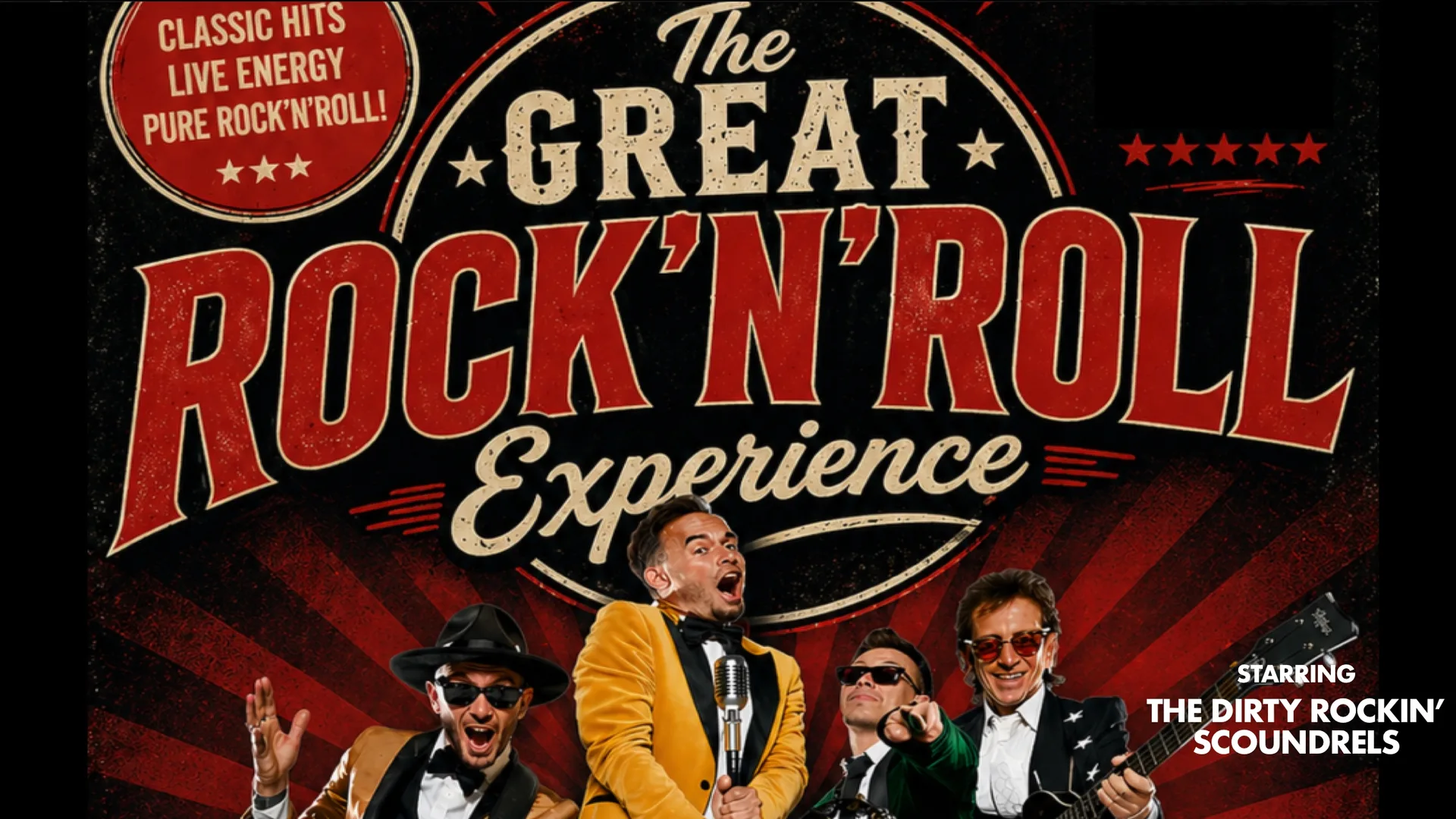 The Great Rock’n’Roll Experience Show ft The Dirty Rockin’ Scoundrels at The Buttermarket