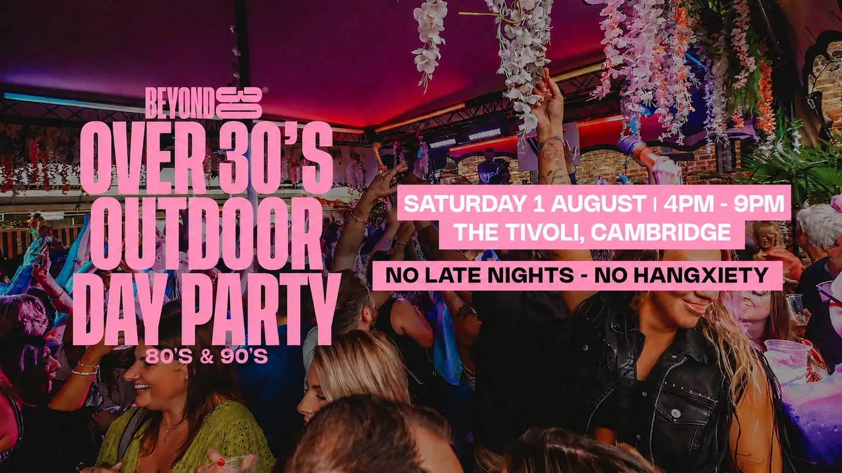 Rooftop 80s & 90s Over 30s Daytime Clubbing - CAMBRIDGE🕺🏽 at The Tivoli