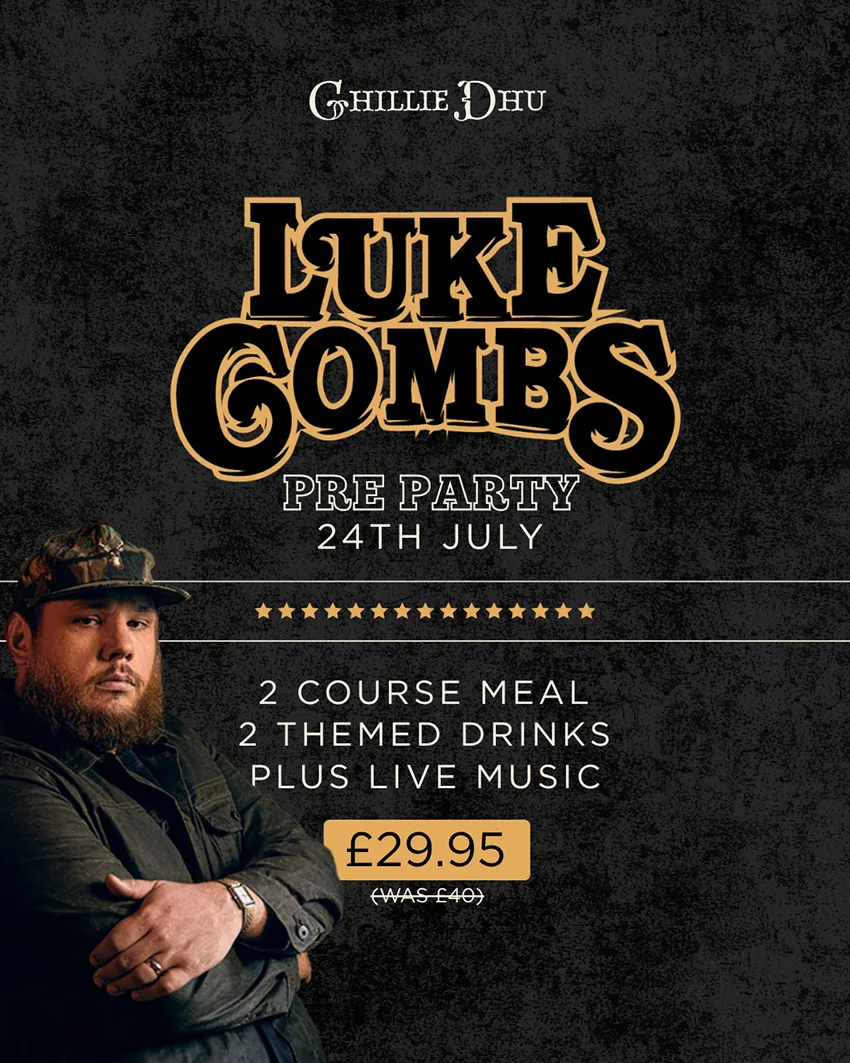 Luke Combs Pre Party. Country Brunch. Edinburgh. at Ghillie Dhu
