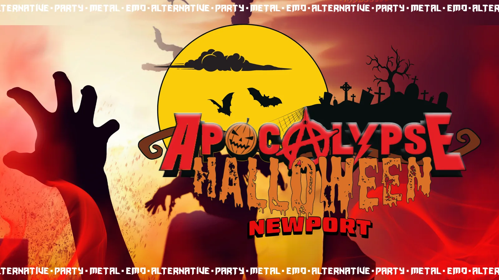 Apocalypse Newport, IOW - 🎃 Halloween 🎃 - Metal // Emo // Alternative at Strings Bar & Venue