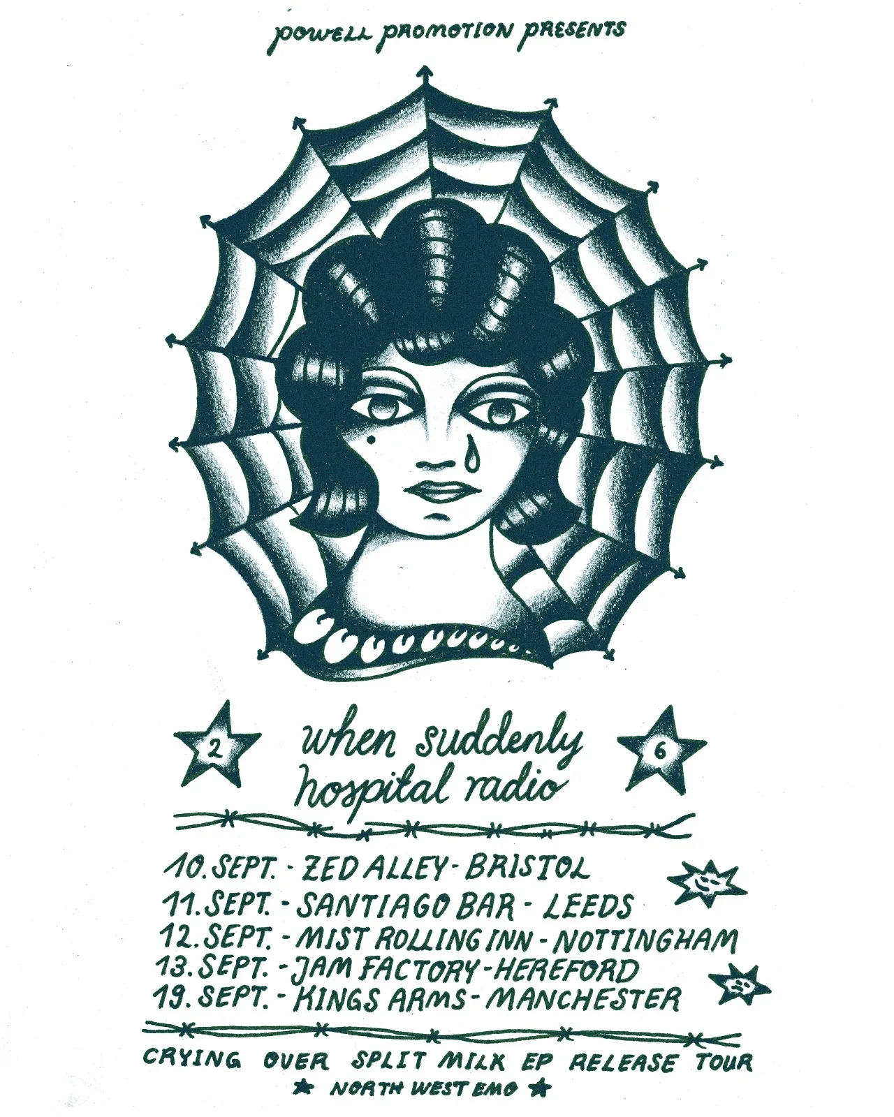 When Suddenly / Hospital Radio - Crying Over Split Milk Tour at Santiago Bar